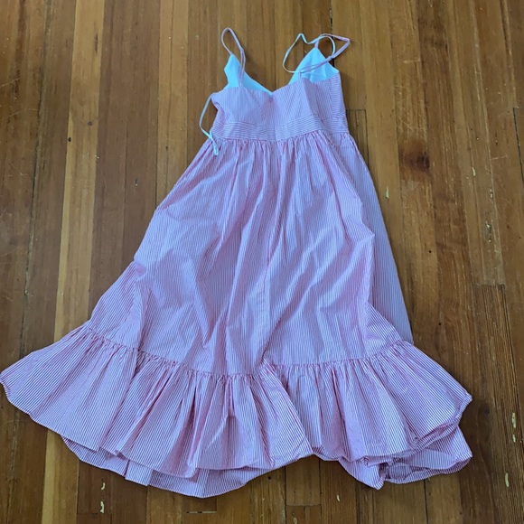 J Crew Red Striped Dress - Picture 4 of 5